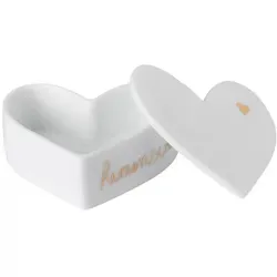 räder Hochzeit Herzdose Herzenswünsche Porzellan Weiß in weiß von Räder