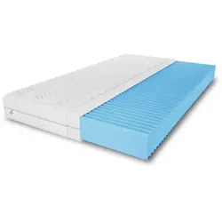 Komfortschaummatratze Natural mit Massageschicht, Härtegrad H3 - Matratzen für erholsamen Schlaf mit bequemer Massageschicht und abnehmbarem, waschbarem Bezug. Hergestellt aus mittelfestem H3-Schaum für optimale Körperanpassung und Unterstützung.