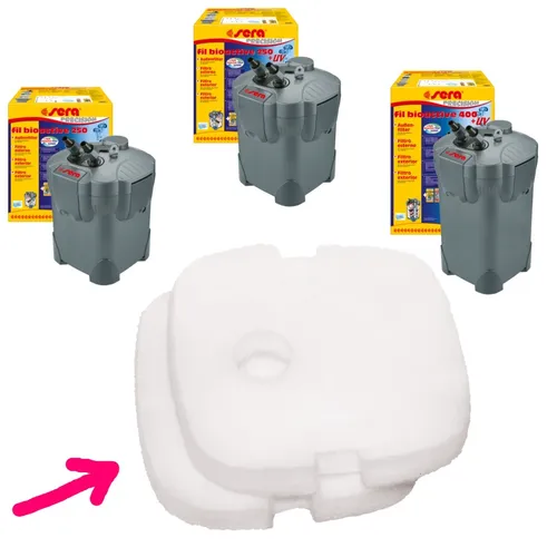 Filtervlies für sera fil bioactive 250 / + UV und 400 + UV = 2er Pack 30632 2