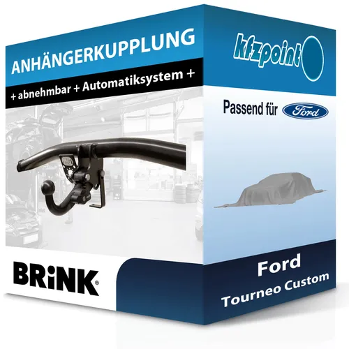 BRINK Anhängekupplung abnehmbar für Ford Tourneo Custom (06.2016-12.2023)