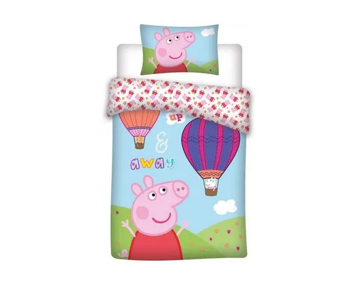 Peppa Pig Kinderbettwäsche Peppa malac Hot-air Balloon Kinder, ovis Bettwäsche