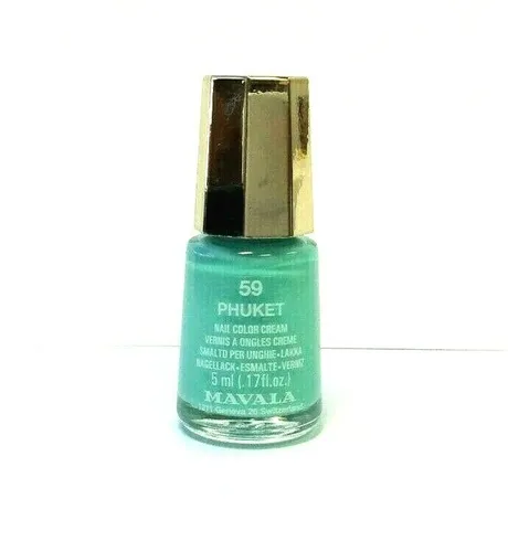 MAVALA 5 ml Mini Nagellack Cream 59 Phuket Tolles Türkis Nail Color Cream