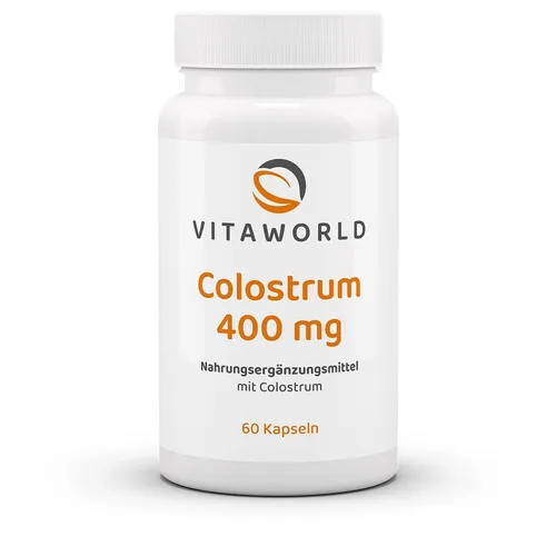 Vita World Colostrum 400mg 60 Kaps, 20 % Immunglobulin 160mg/Tagesverzehrmenge