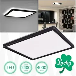 Maxkomfort LED Deckenleuchte Lucky - Tageslichtlampe mit fest integriertem LED, in neutralweiß 4000K, ideal für eine helle und angenehme Raumatmosphäre.