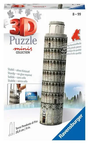 Ravensburger 11247 3D Puzzle Gebäude Mini Schiefer Turm von Pisa Teileanzahl 54