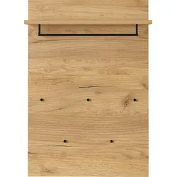 Germania Garderobenpaneel 2794-243 GW-Fremont - Kleiderschrank in Navarra-Eiche-Nachbildung mit 5 stabilen Kleiderhaken und einer belastbaren Kleiderstange für optimalen Stauraum.