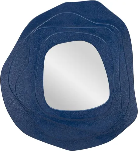 Dmora Spiegel Piracicaba 90x97 cm blau Struktur Glas in blau von Dmora