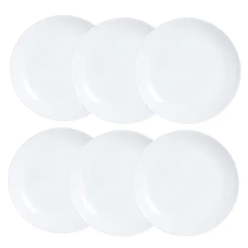 Luminarc Diwali Dessertteller, 19 cm, Weiß, 6 Stück