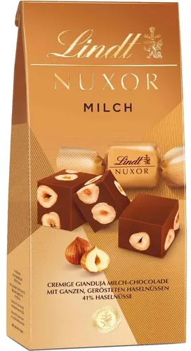 Lindt Nuxor Gianduja Milch - Pralinen Haselnüsse Schokolade - 103 Gramm