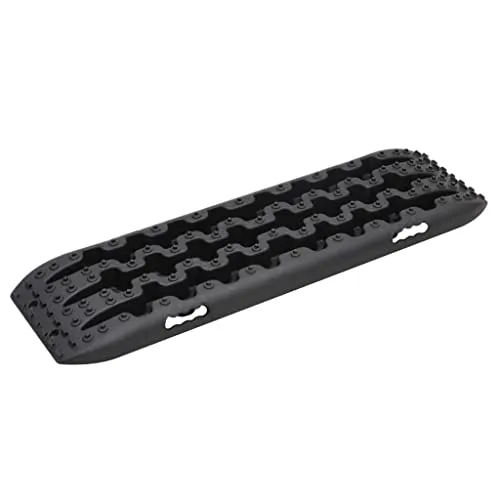 Traktionsmatte Sandbleche Offroad Anfahrhilfe 10 Tonnen 2 Stk. Schwarz vidaXL