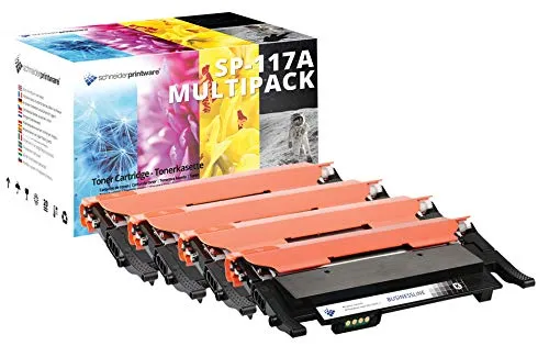 Schneider Printware Toner mit 50% höherer Reichweite - Toner für HP W2070A, W2071A, W2072A, W2073A, kompatibel mit HP Color Laser 150a/nw und MFP 178nwg/179fwg, bietet eine durchschnittliche Ergiebigkeit von bis zu 1.500 Seiten.