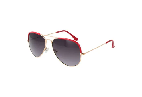 Esprit Sonnenbrille ET39151 56531 rot - Sonnenbrille mit 100% UV-Schutz, stylischem Pilot-Design und rot-metallic Fassung – ideal für modebewusste Träger.