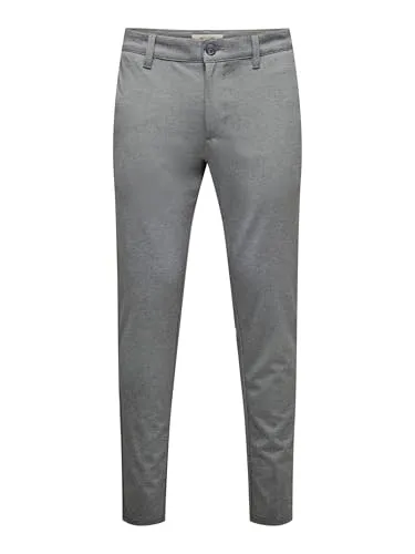 ONLY & SONS ONSMARK Slim Fit Chino Hose - Wanderhosen mit Slim Fit, ideal für aktive Tage, gefertigt aus leichtem und elastischem Material für optimalen Tragekomfort.