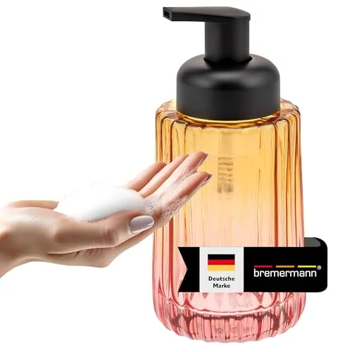 bremermann Schaum-Seifenspender aus Glas (rot/orange)
