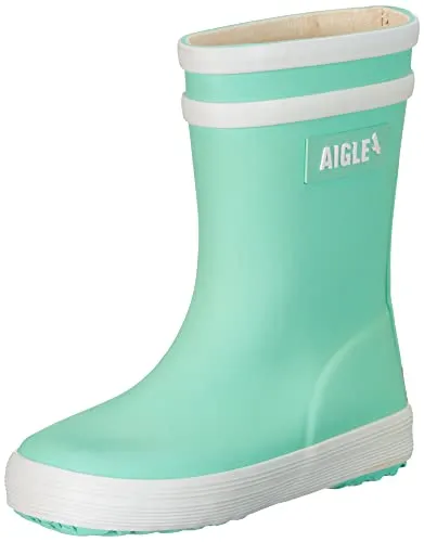 Aigle Unisex Baby Flac 2 Gummistiefel, Lagoongrün, 22 EU - Baby Stiefel für Jungen, ideal für Regenwetter und Pfützen, mit weichem, bequemem Schaft und reflektierendem Band für Sicherheit.