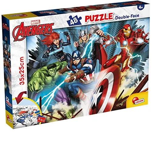 Liscianigiochi 99641 Lisciani Giochi Marvel Puzzle DF M-Plus 48 Avengers