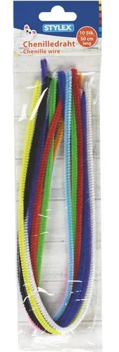 Stylex 46738 Chenilledraht/Pfeiffenreiniger 10 Stück 50 cm Länge 0,34 EUR/m