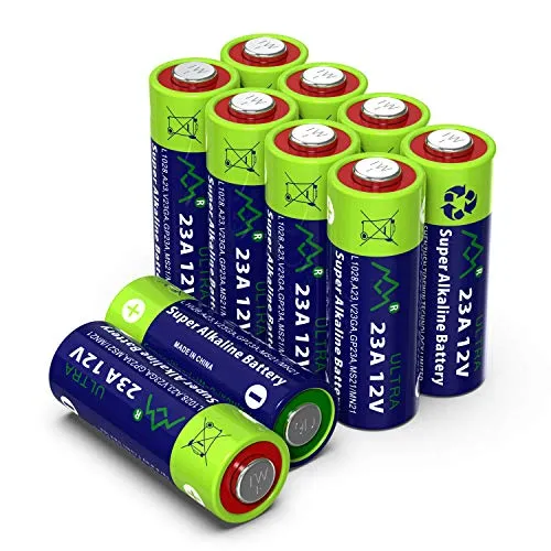 GutAlkaLi 10 Stück 23A 12V Batterie, A23S 12V Batterie, V23GA, MN21/23, L1028, A23 Alkaline Batterie -3 Jahre Lagerfähigkeit