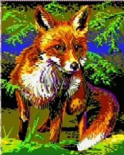 Mini Stecksystem Fuchs - 9.500 Teile mit XXL-Steckvorlage - Sets für kreatives Basteln, fördert die Feinmotorik und Kreativität mit einem bunten Fuchs-Motiv aus hochwertigem Kunststoff.