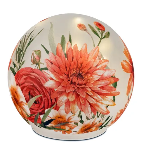formano LED Deko Kugel 15 cm mit Sommerblumen-Motiv von formano