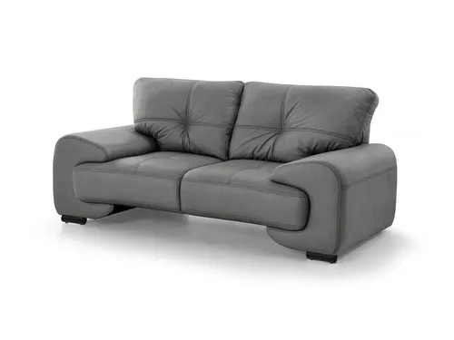 Beautysofa 2-Sitzer Couch OMEGA aus Kunstleder, modernes Design - Stylisches 2-Sitzer Sofa OMEGA mit Kunstlederbezug und Chrombeinen. Ideal für Wohnzimmer oder Jugendzimmer, bietet es Komfort und Eleganz. Maße: 185x88x98 cm.