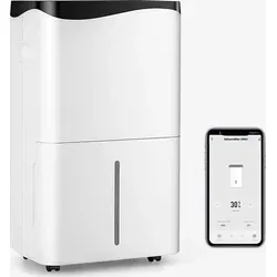 GOPLUS 50L Lufttrockner - Tragbarer Luftentfeuchter für Räume bis 60 m² - Luftentfeuchter für Räume bis 60 m² mit einer Entfeuchtungskapazität von 50 L/Tag, 4 Modi und 2 Lüftergeschwindigkeiten für individuelle Anpassung, ideal für ein gesundes Raumklima.