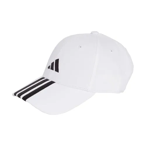 Adidas Unisex Bball 3S Cap New Logo, White/Black, XXS-XS
