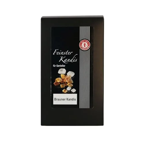 Schrader | Brauner Kandis | Kandiszucker mit Karamellgeschmack | 750 g