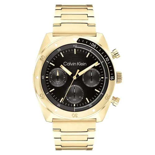 Calvin Klein 25200465 CK Flex - Sportliche Herrenarmbanduhr - Armbanduhr mit 12-Stunden-Zifferblatt und 50 m Wasserdichtigkeit, ideal für aktive Männer. Edelstahl-Gehäuse und -Armband sorgen für Langlebigkeit und Stil.