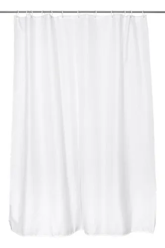 ZOLLNER Duschvorhang Breite 180 cm (Set), 100% Polyester, Anti-Schimmel-Effekt