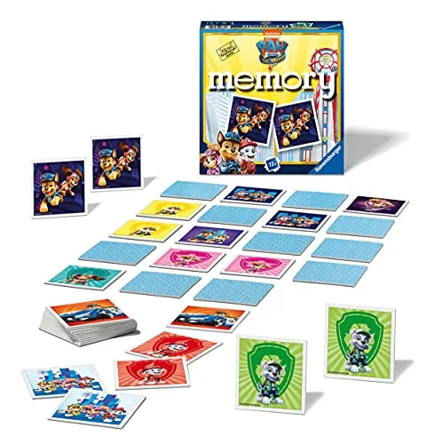 Ravensburger Paw Patrol The Movie Mini-Memory-Bild, Schnapppaar, Spiel für Kinder ab 3 Jahren