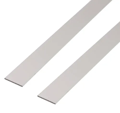Alberts 2 x Flachstange Aluminium, silberfarbig eloxiert 1000 x 60 x 3 mm - Metall- & Legierung-Platten, hochwertige silberfarbig-eloxierte Aluminiumflachstangen für vielseitige Anwendungen und hohe Korrosionsbeständigkeit.