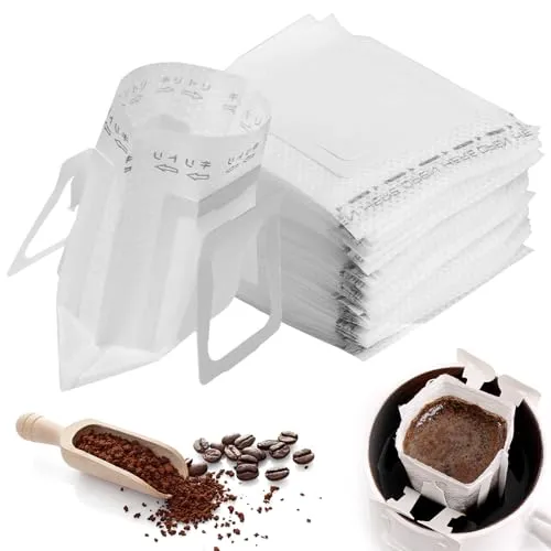 Kaffeefilter Camping, Tragbare Drip Coffee Filtertüten für Reisen und Büro
