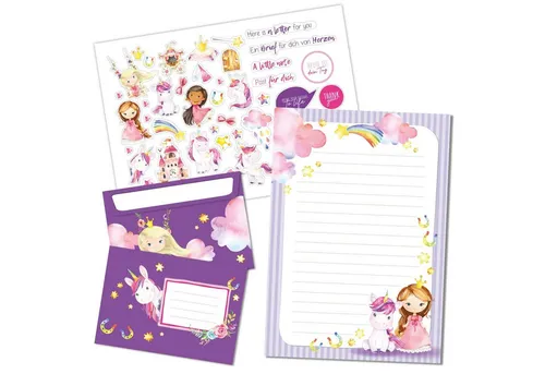 PAPIERDRACHEN Briefpapier Briefblock Set von Papierdrachen