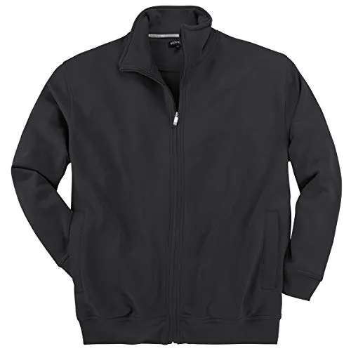 Redfield Sweatjacke Herren schwarz Stehkragen XXL - Hochwertige XXL Sweatjacke von Redfield für Herren in eleganter Schwarzfarbe. Ideal für Übergrößen, mit optimaler Passform und bequemen Stehkragen für zusätzlichen Komfort.
