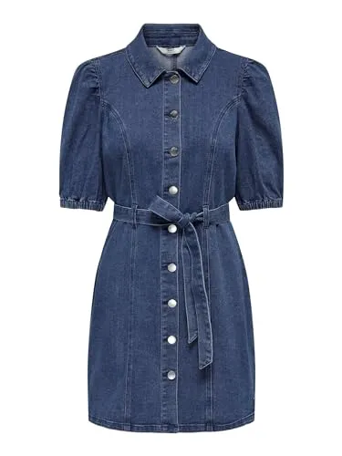 ONLY Jeanskleid ONLVIBBE SS BELT DNM DRESS NOOS