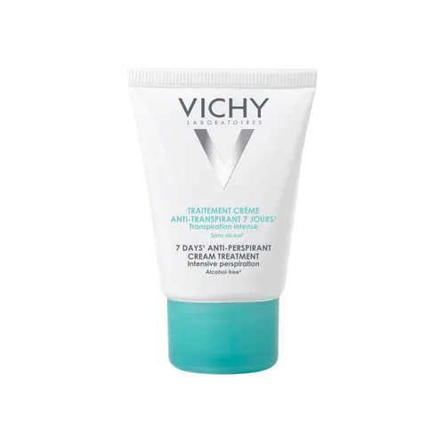 Vichy Deo Creme regulierend - Deodorant mit 7-Tage-Schutz gegen Transpiration, für trockene und frische Achseln, enthält hautberuhigendes Thermalwasser.