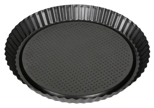 Produktbild Tortenboden-Backform 28cm aus Schwarzblech Tarteform Obsttortenboden Kuchenform