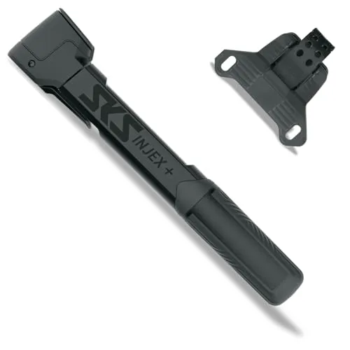 SKS GERMANY INJEX Plus Minipumpe - Luftpumpen mit ergonomischem Griff und teleskopierbarer Funktion für schnelles und effizientes Pumpen unterwegs. Ideal für alle Ventilarten dank MV EASY Ventilkopf.