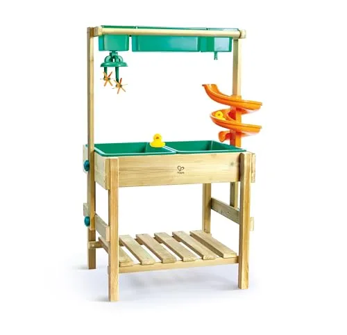 Hape Outdoor Wasserspieltisch – Höhenverstellbar und wetterfest für kreative Spiele