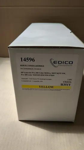 WTA kompatibel für HP CLJ Pro M375nw/451dn Toner gelb CE412A - Kompatible Tonerkassette in Gelb, ideal für hochwertige Drucke mit exzellenter Farbbrillanz, passend für HP Drucker.