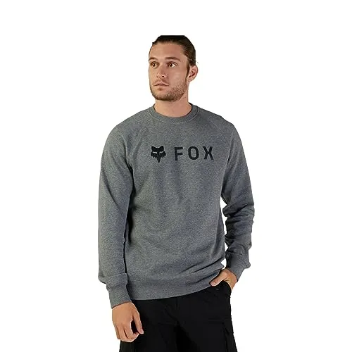 Fox Absolute Crew Fleece Pullover heather graphite Gr. S - Herren-Pullover aus weichem Fleece, ideal für kühle Tage und mit lässigem Design für einen sportlichen Look.