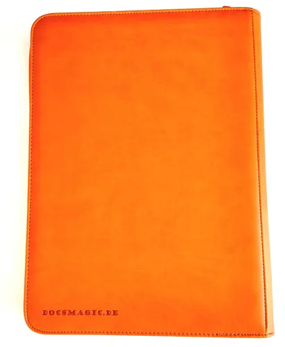 Docsmagic.de Pro-Player 9-Pocket Zip-Album Orange - 360 Card Binder - MTG - PKM