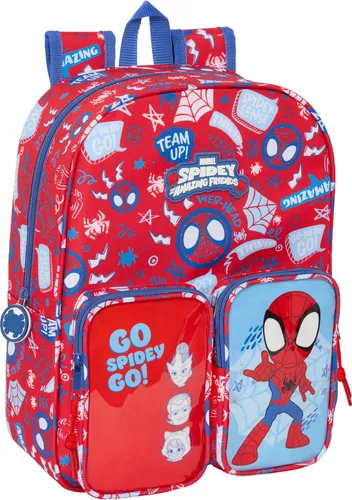 Spidey Rescue Kinderrucksack - Sport: Anpassbarer Kinderrucksack mit ergonomischen Schulterpolstern, ideal für verschiedene Altersgruppen und leicht zu reinigen.