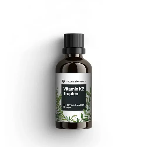 Vitamin K2 MK-7 200μg – Hochdosierte Tropfen von natural elements