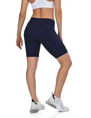 TCA Damen High Waisted Yoga Shorts – Tummy Control Biker Shorts - Activewear-Shorts für Damen mit hohem Taillenschnitt für Bauchkontrolle und optimalen Komfort. Ideal für Yoga, Fitnessstudio und Freizeit mit praktischen Seitentaschen für Ihre Essentials.
