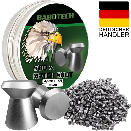 Diabolo 4,5mm 500 Flachkopf Kugeln für Luftgewehr Luftpistole Dose Diabolo