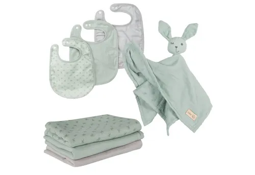 Roba Geschenkset Essentials, grün - Baby-Set aus Organic Bio-Baumwolle, nachhaltig und GOTS-zertifiziert – ideal für die sanfte Haut Ihres Babys.