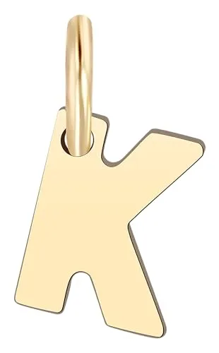 Akzent Golden Initials Unisex-Kettenanhänger Buchstabe 375er 9 Karat Gold 5510073 (K)