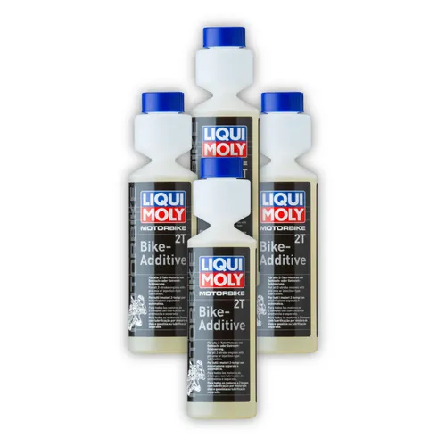 4x 250ml LIQUI MOLY 1582 Motorbike 2T Bike-Additive Kraftstoffadditiv Benzin